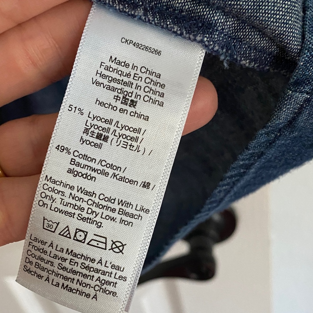 Madewell Blue Denim Dress - Picture 4 of 5